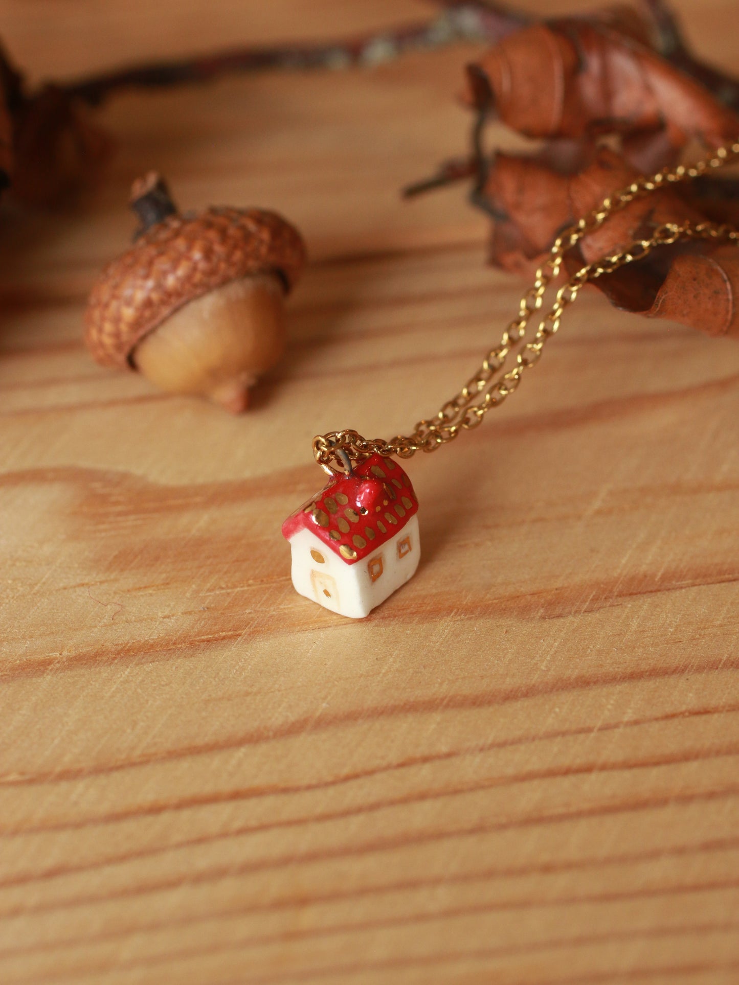 Tiny house necklace