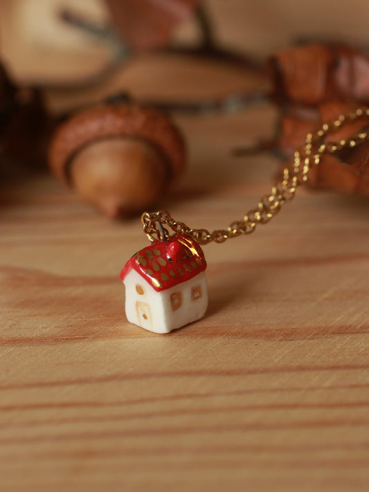 Tiny house necklace
