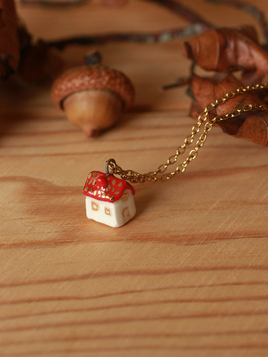 Tiny house necklace