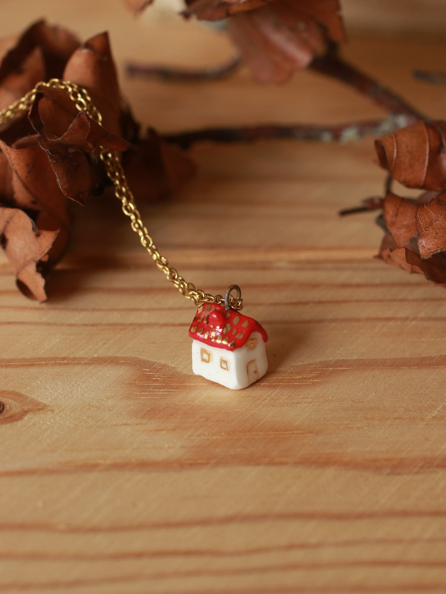 Tiny house necklace