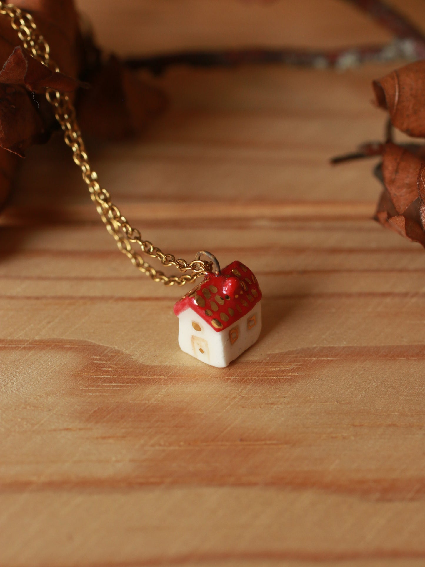 Tiny house necklace