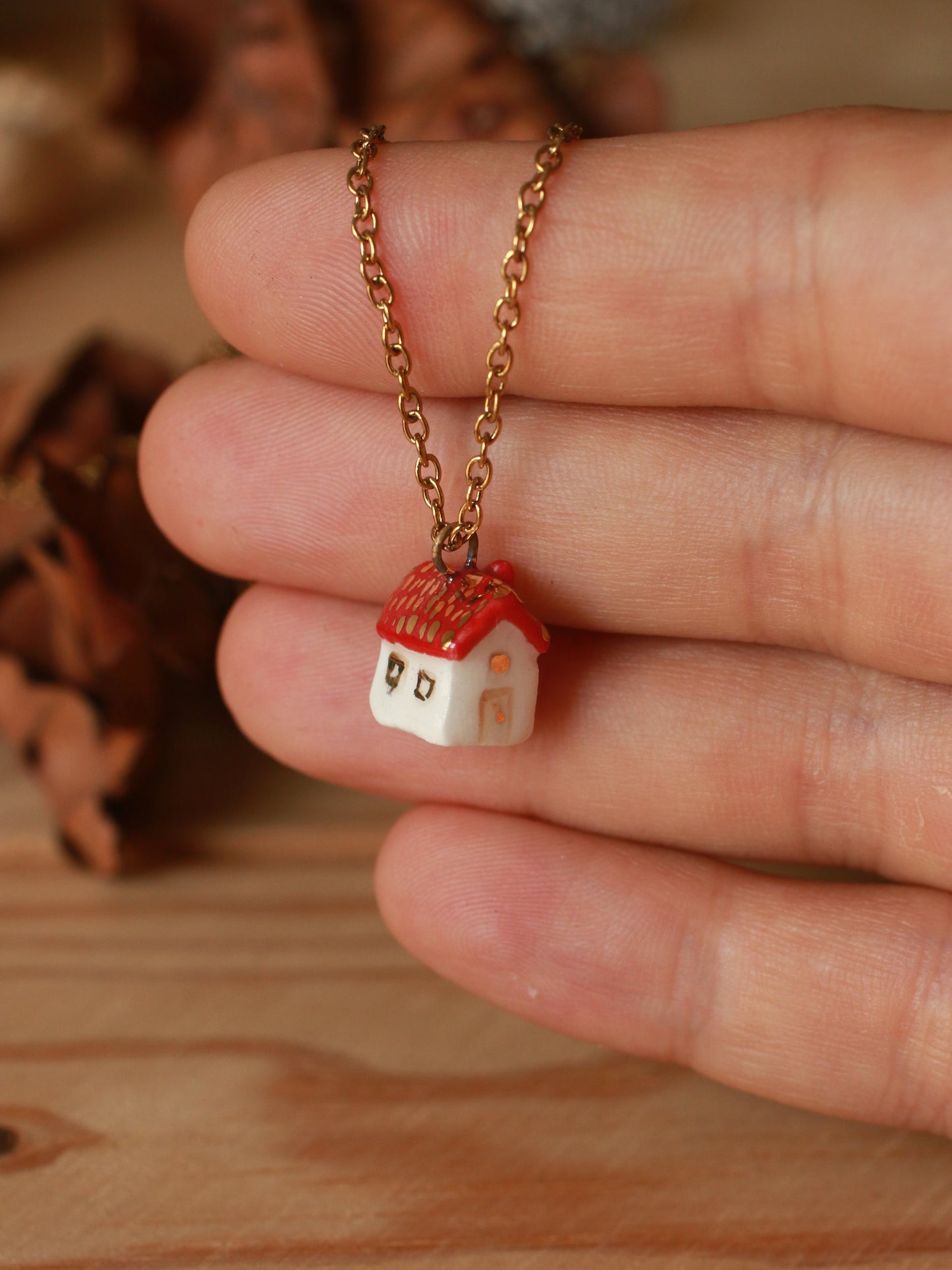 Tiny house necklace