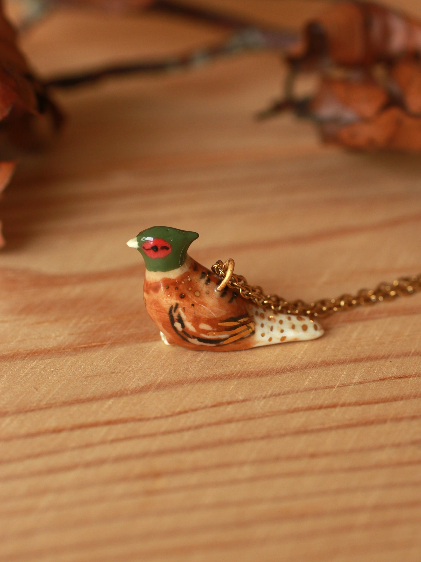 Pheasant necklace