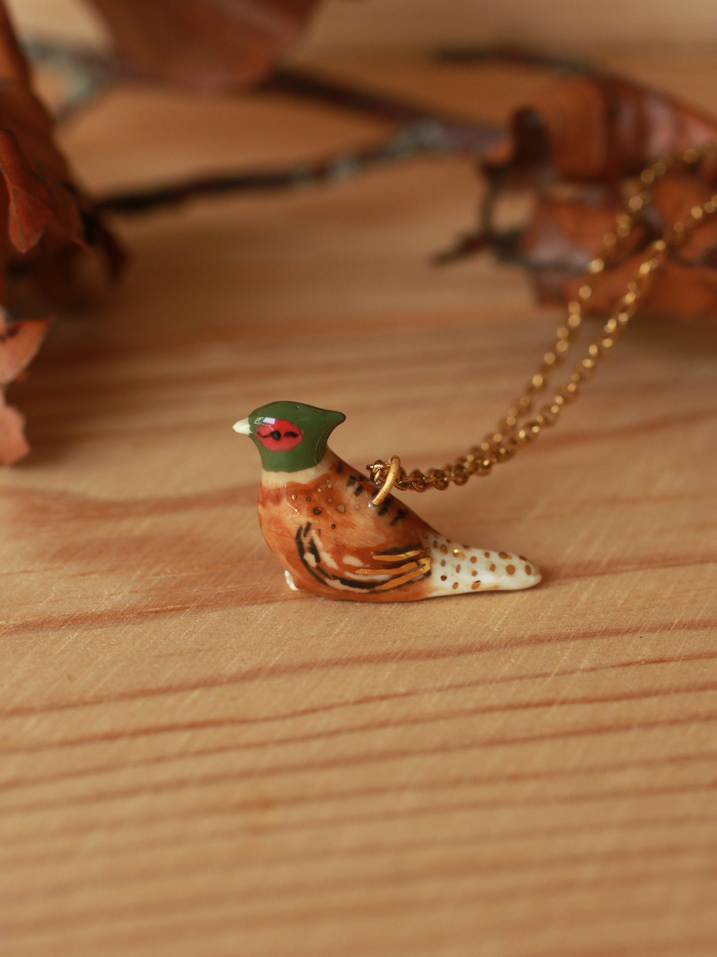 Pheasant necklace