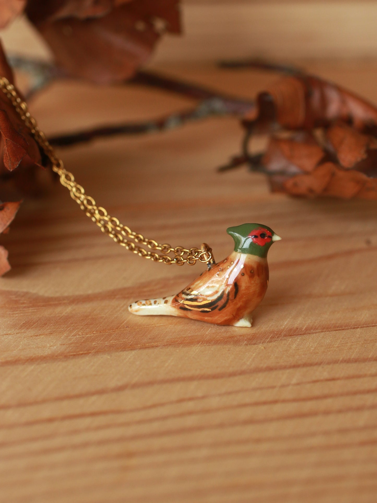 Pheasant necklace