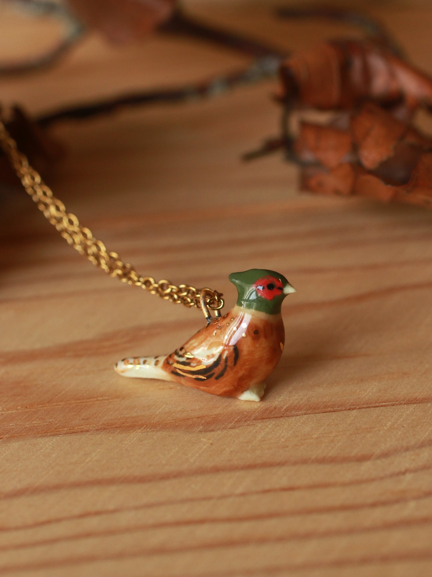 Pheasant necklace