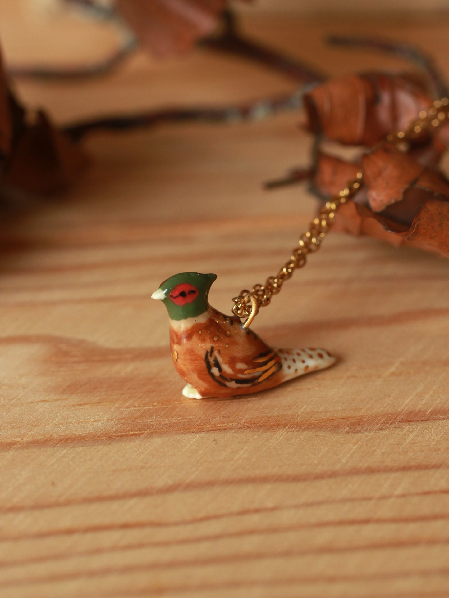 Pheasant necklace