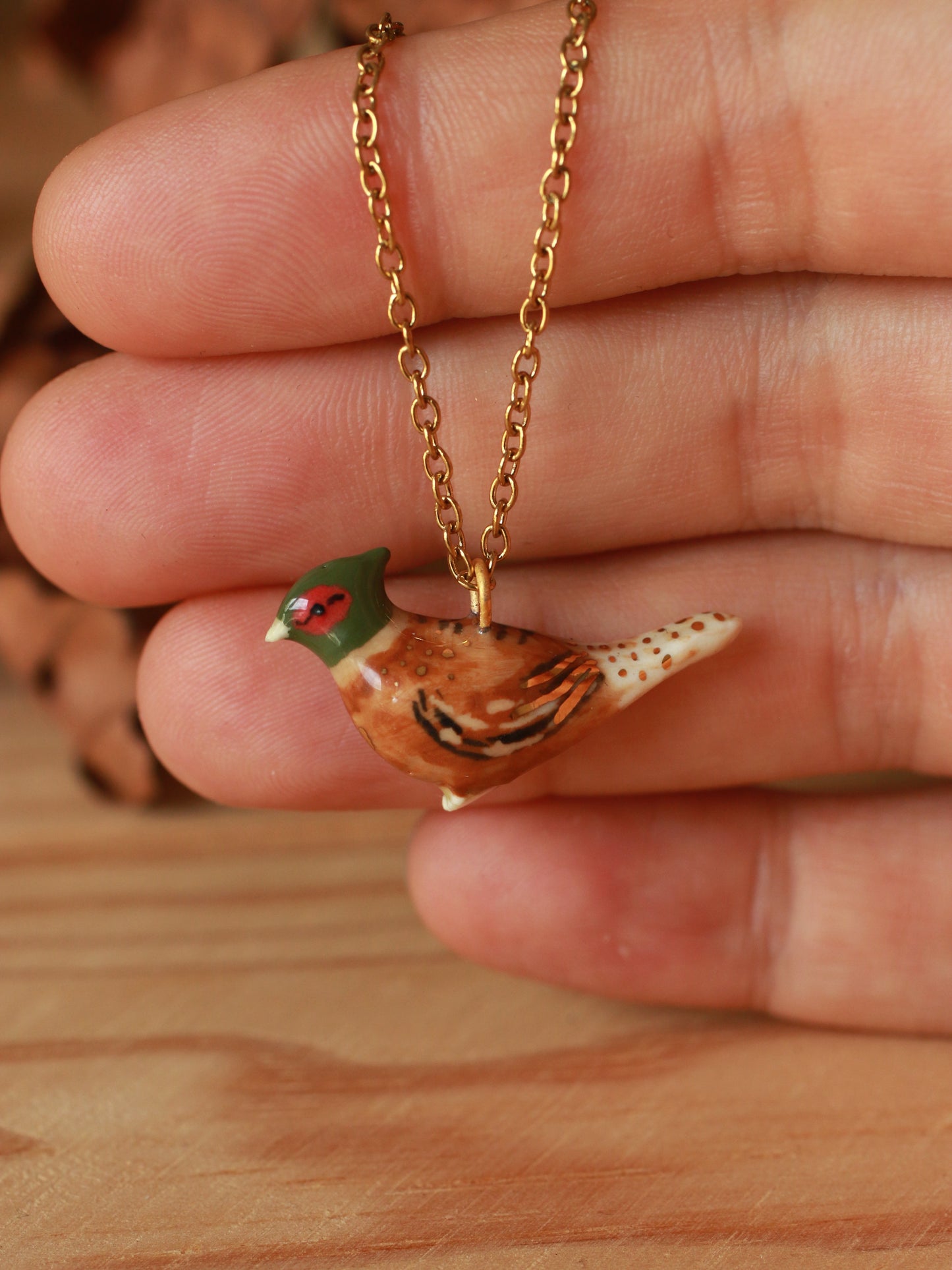 Pheasant necklace