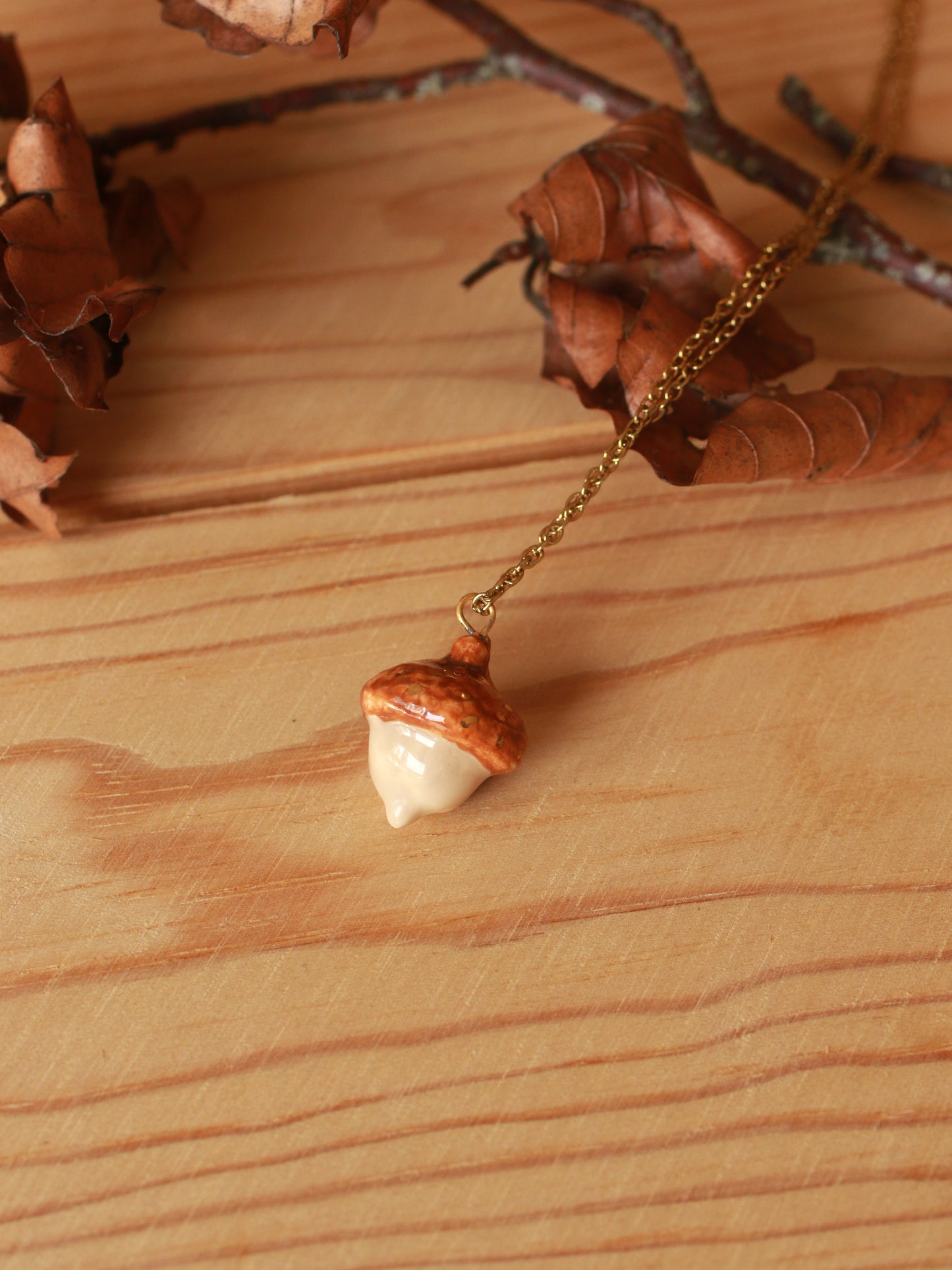 Acorn necklace