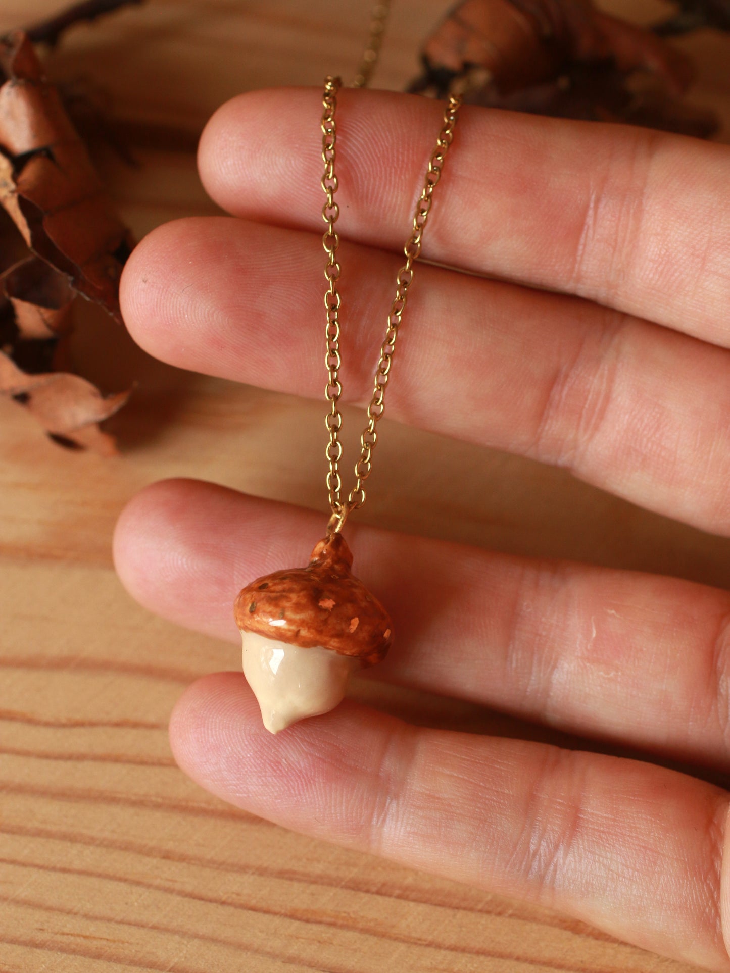 Acorn necklace