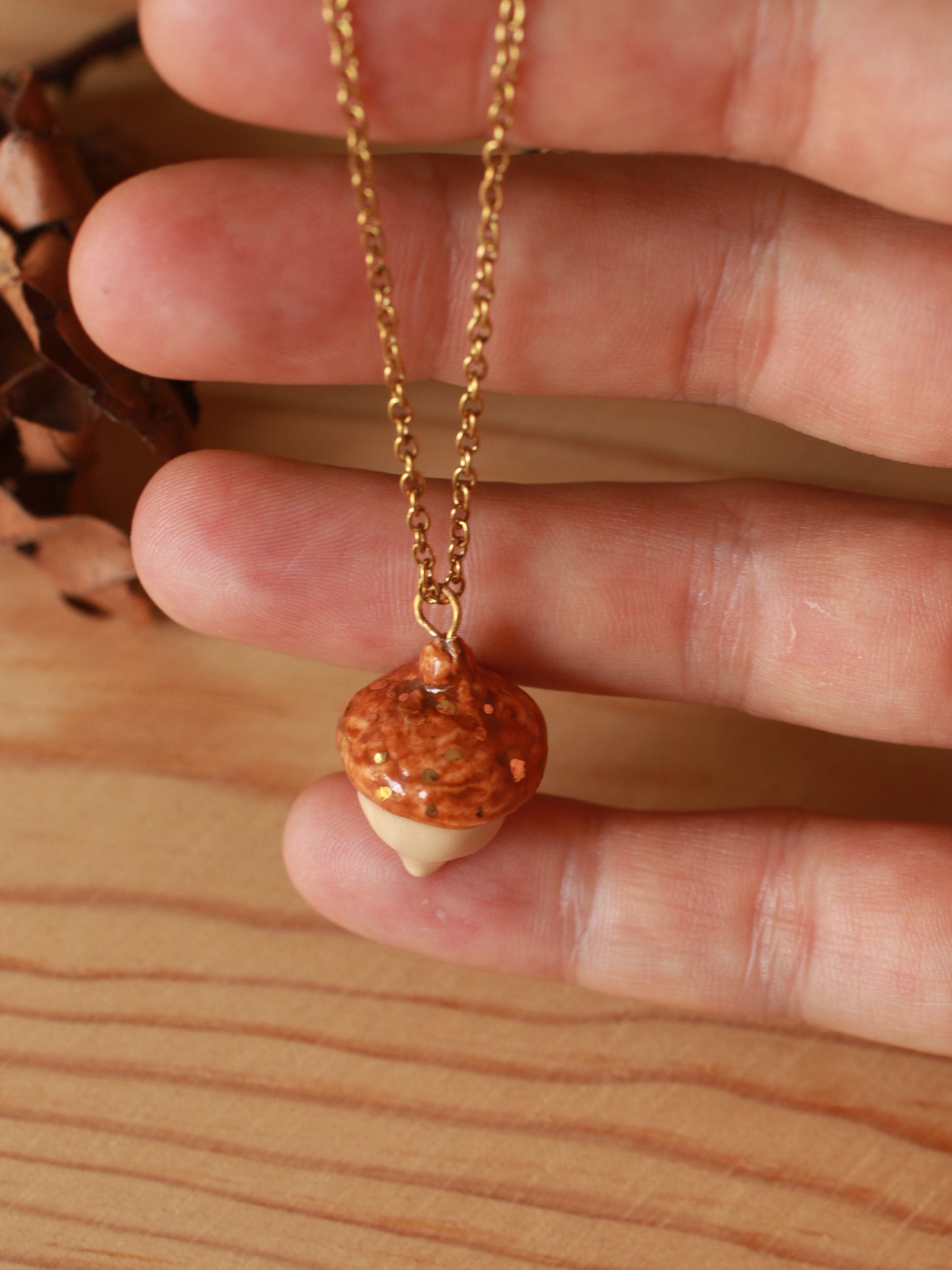Acorn necklace