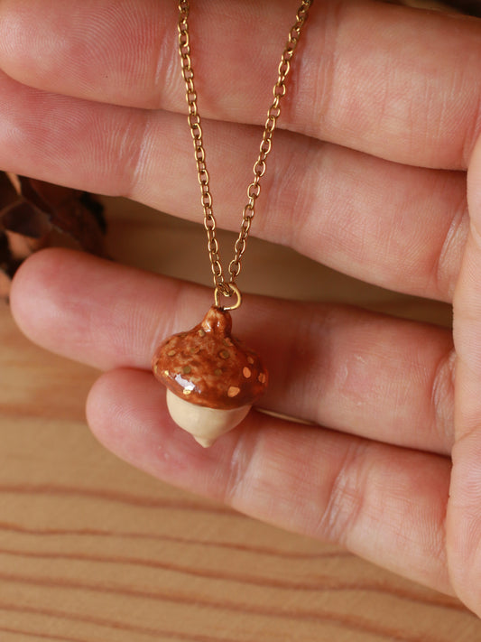 Acorn necklace