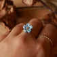Forget me not flower ring