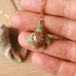 Ceramic green sea turtle necklace