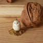 Baby owl necklace in a nutshell box