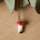 Ceramic Mushroom necklace