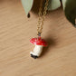 Ceramic Mushroom necklace