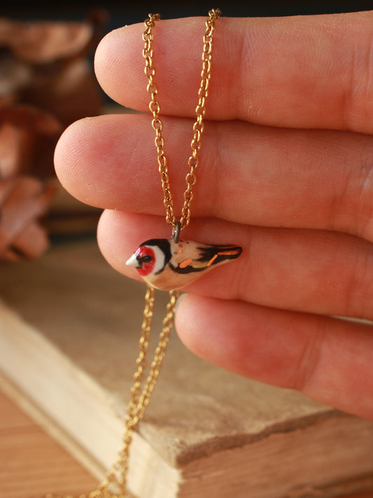 Goldfinch necklace