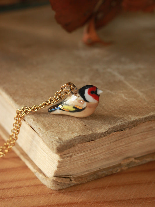 Goldfinch necklace