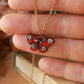 Peacock butterfly necklace