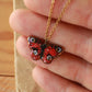 Peacock butterfly necklace
