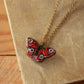 Peacock butterfly necklace