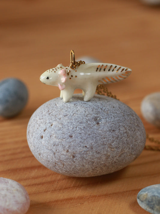 Axolotl necklace