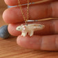 Axolotl necklace
