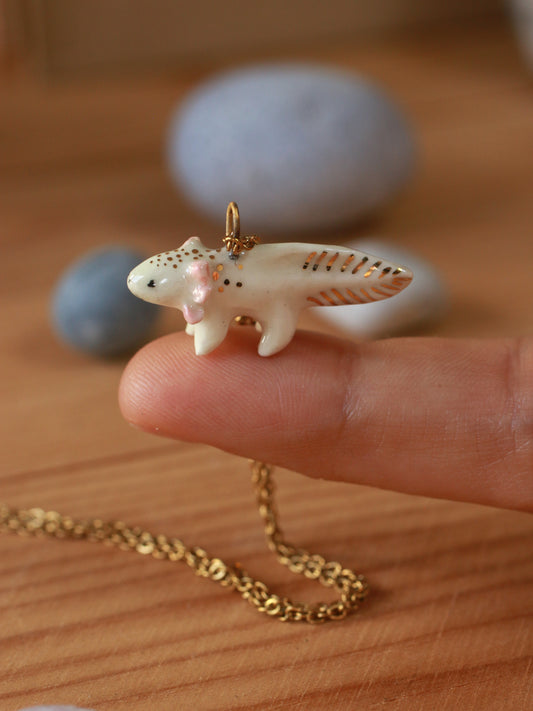 Axolotl necklace