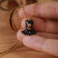 Black bear necklace in a walnut box