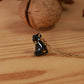 Black bear necklace in a walnut box