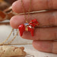 Dala horse necklace