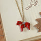 Dala horse necklace