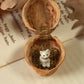 Kitten necklace in a walnut box