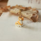 Orange cat necklace