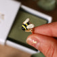 Bee ring - gold plated stainless steel wire ring