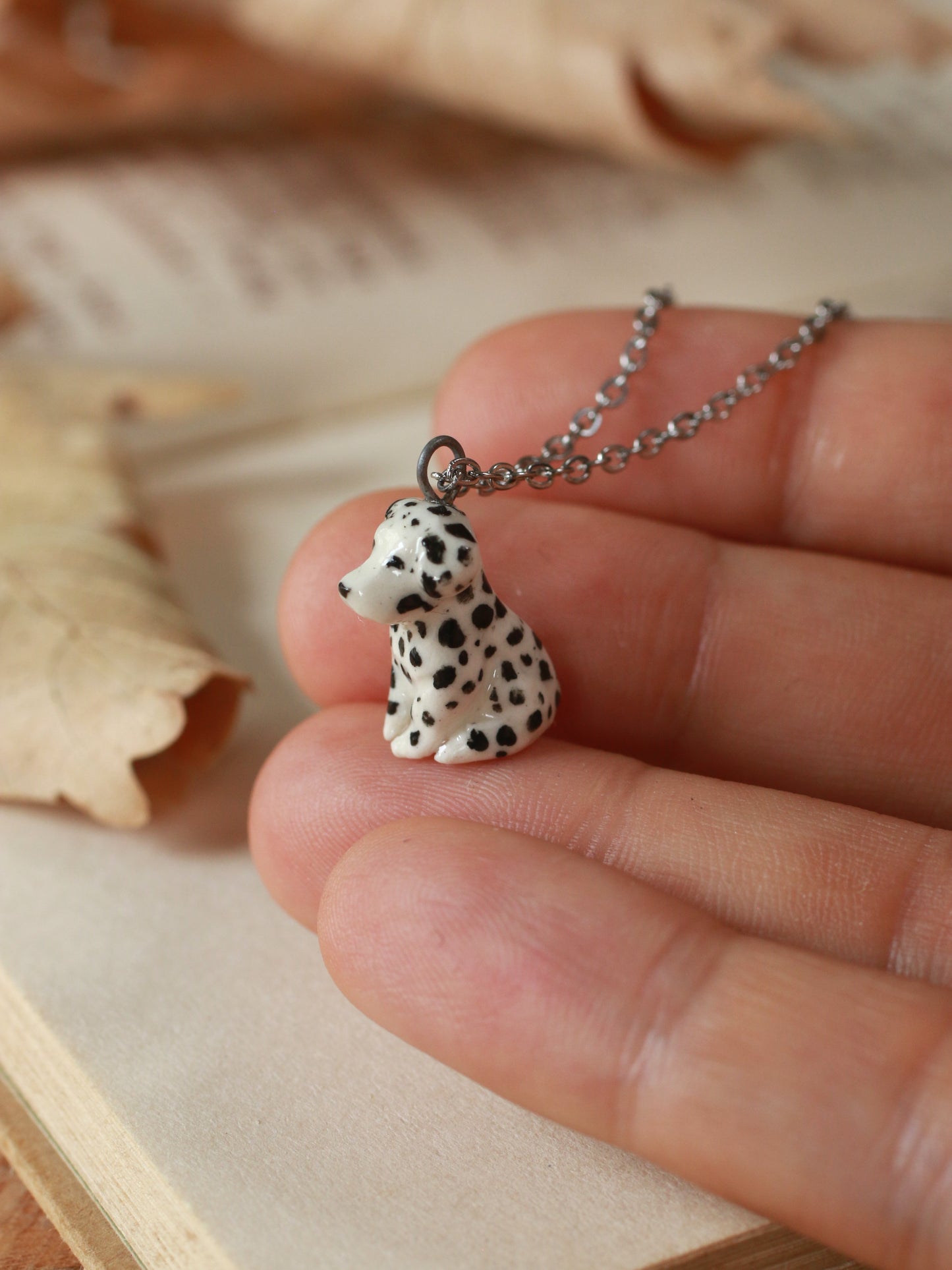 Dalmatian necklace