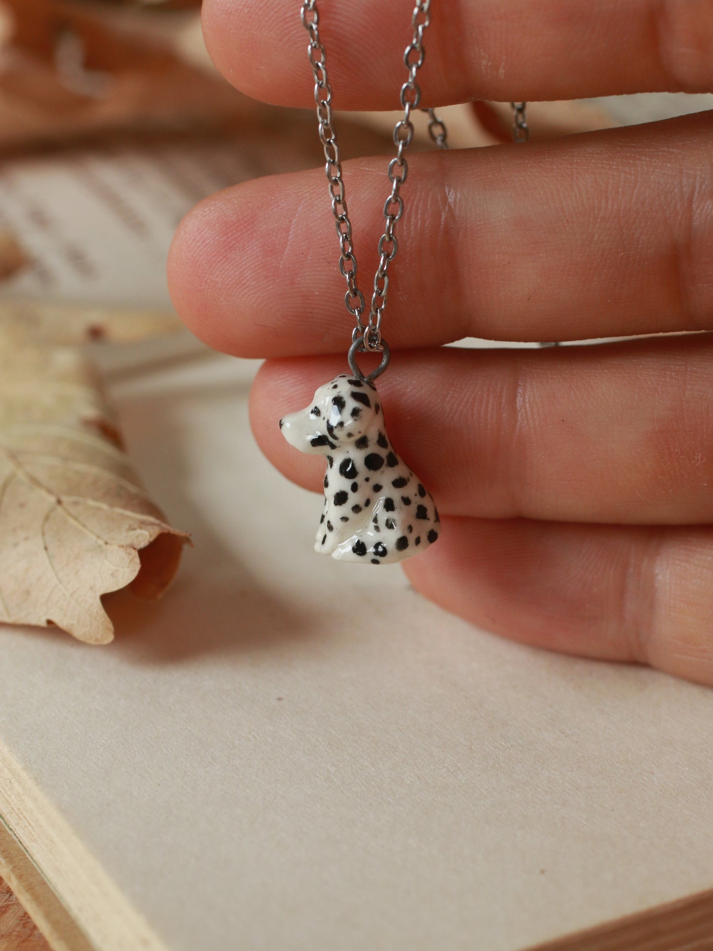 Dalmatian necklace