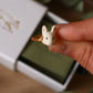 Bunny ring - gold plated stainless steel wire ring