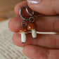 Mushroom earrings