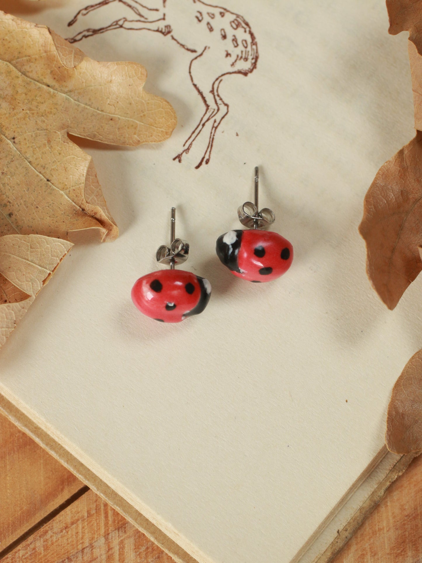 Ladybug earrings