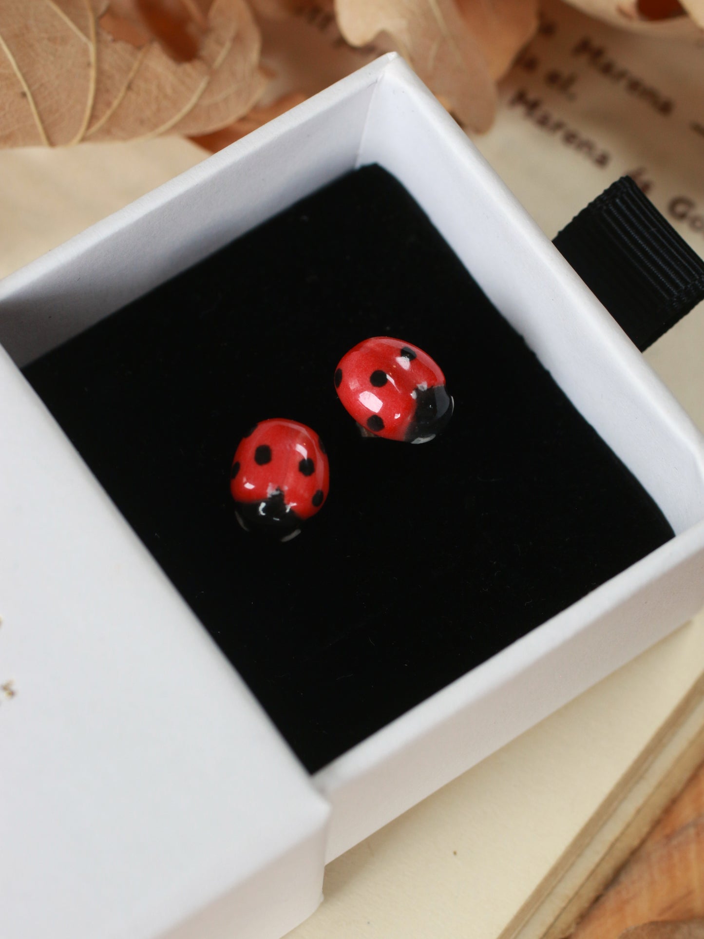 Ladybug earrings