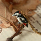 Woodpecker necklace