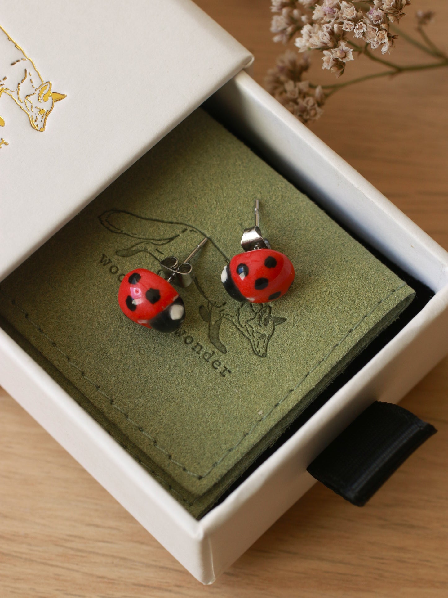 Ladybug earrings