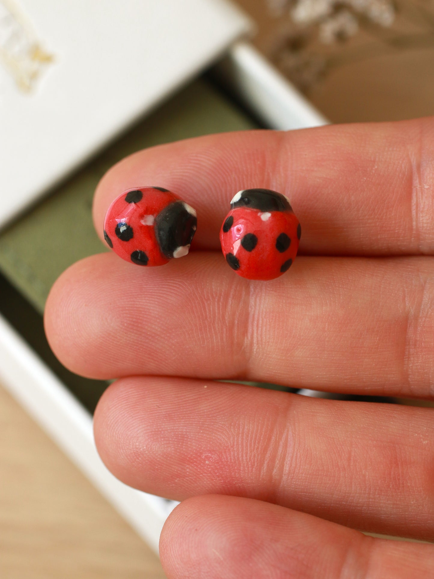 Ladybug earrings