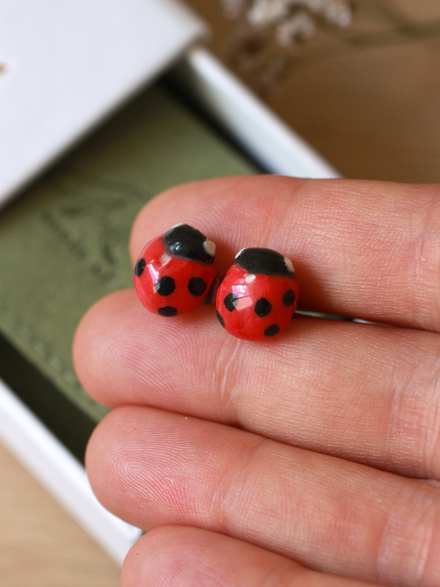 Ladybug earrings