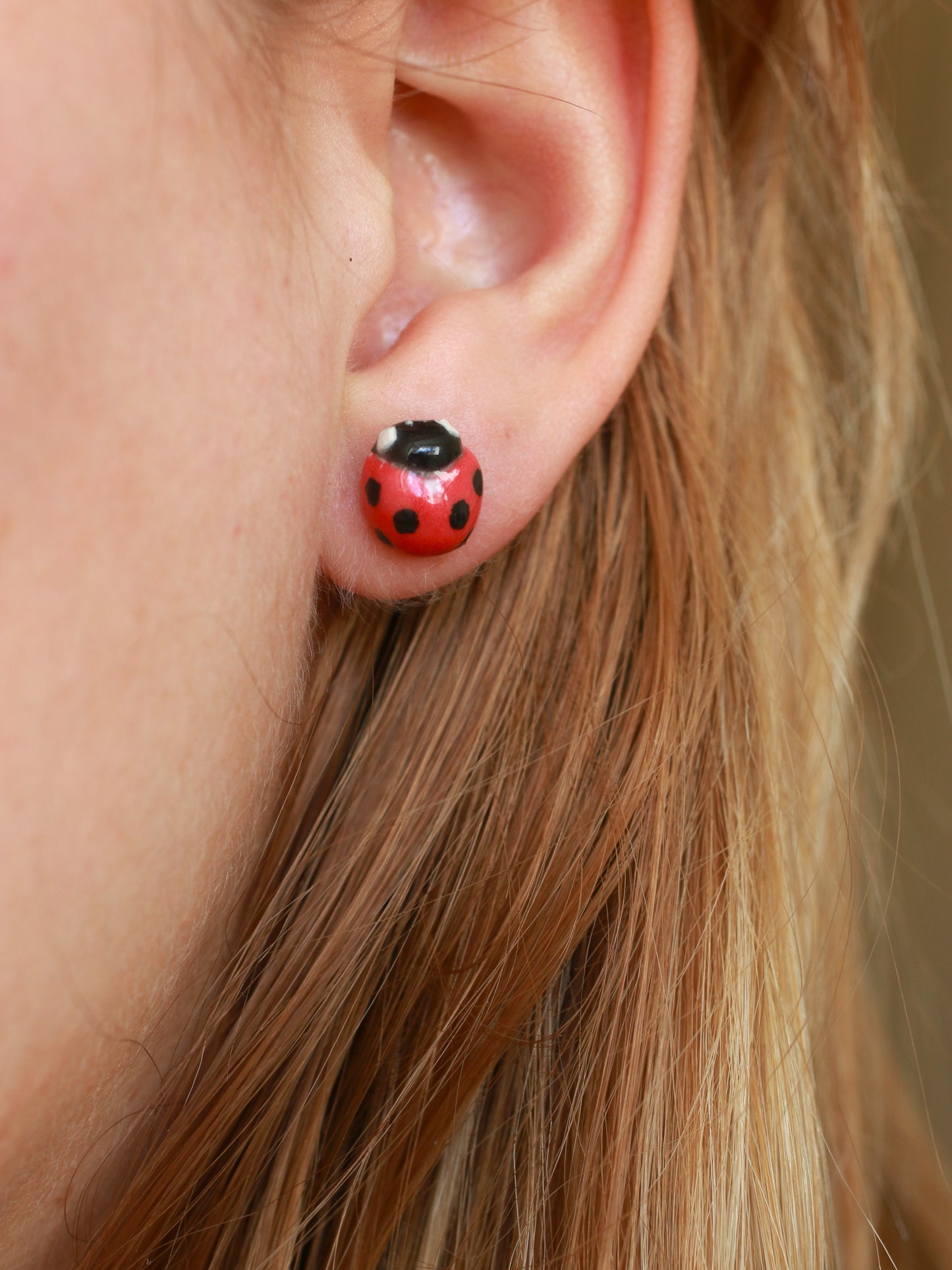 Ladybug earrings