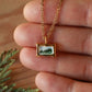Tiny landscape painting necklace