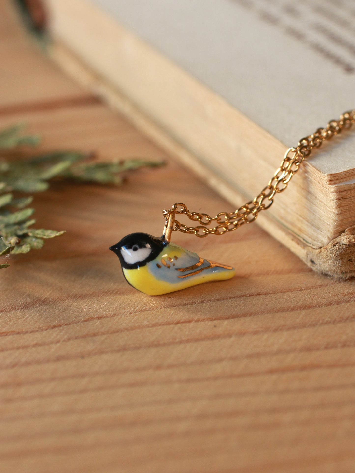Great tit necklace