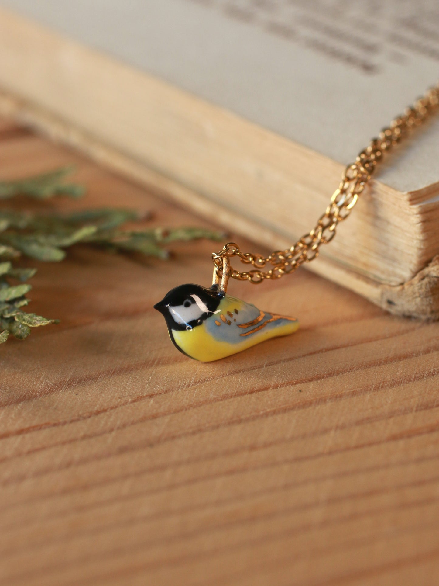 Great tit necklace